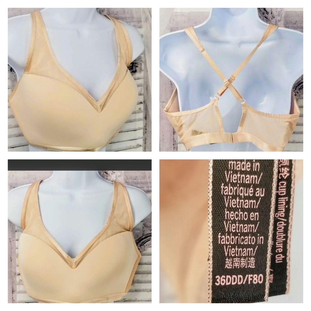 Victoria's Secret 36DDD Bra RN#54867 Nude Full Coverage Support